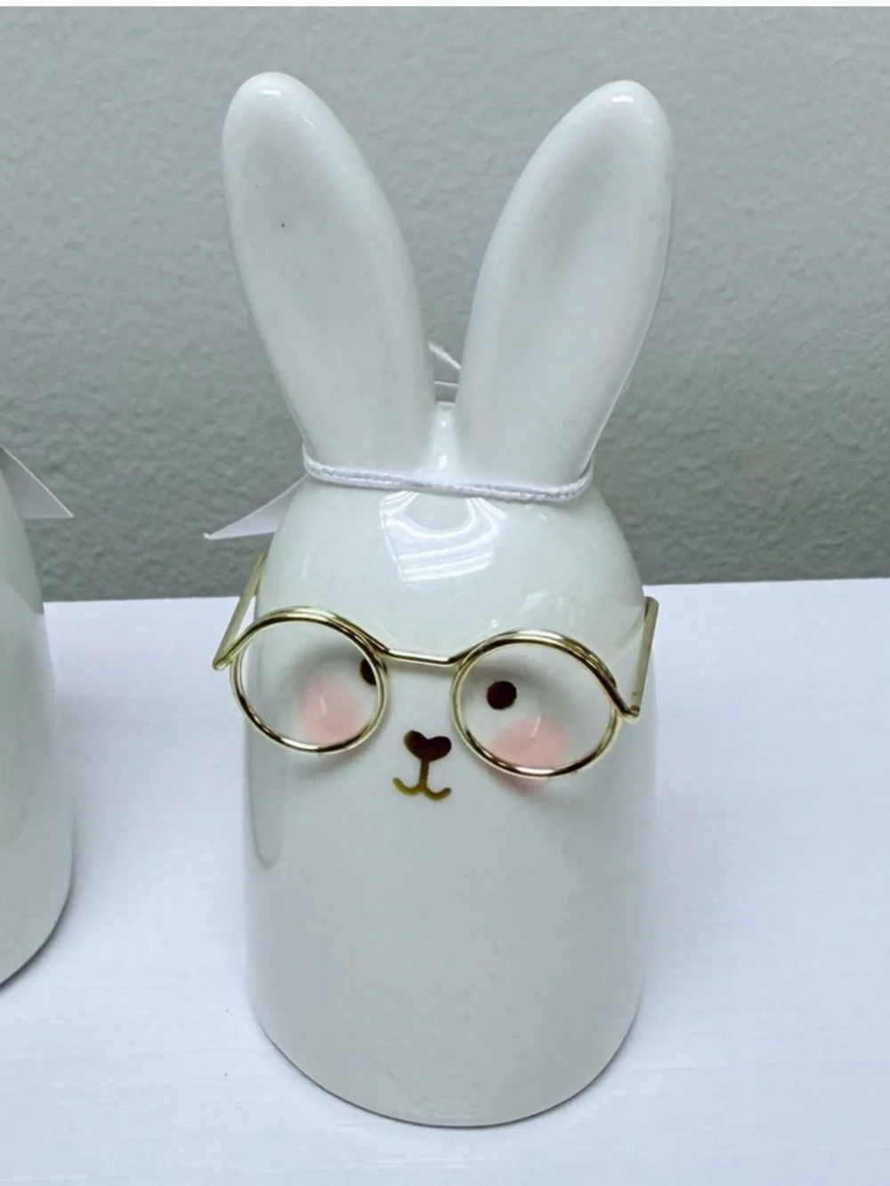 Last Set! Target Bullseye Full Set of 3 White Ceramic Bunny Head Figurines 2026